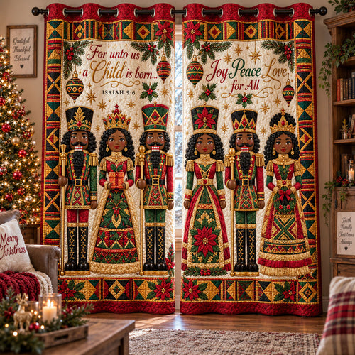 Kente Nutcracker Celebration Quilted Curtains SN0PT1279