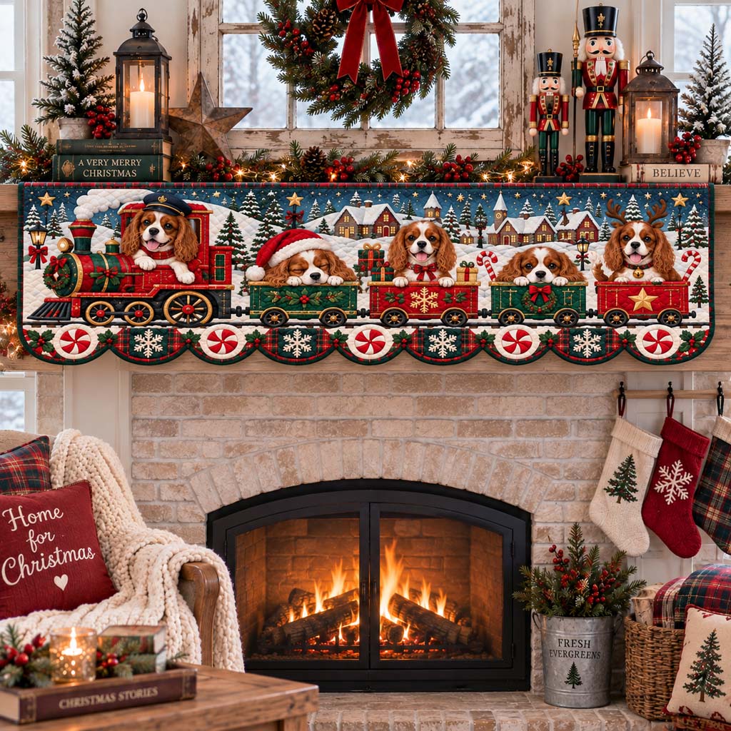 King Charles Conductor Quilted Mantel Scarf SN0HH0527