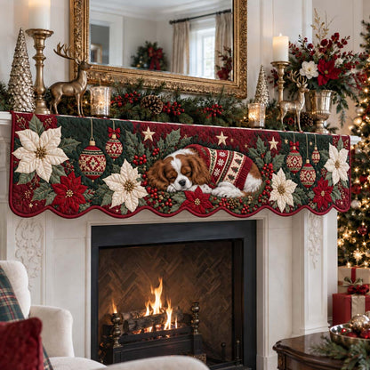 King Charles Whimsy Quilted Mantel Scarf SN0HH0531