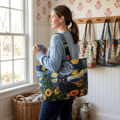 Kitty Patch Quilted Classic Tote Bag SN0DK024