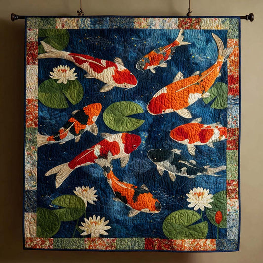 Koi Flow Quilted Blanket NCU0DK8577