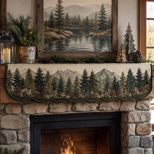 Lakeside Pines Quilted Mantel Scarf SN0DV516