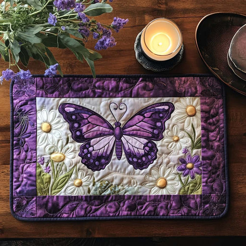 Lavender Wings Quilted Place Mat NCU0VH5353