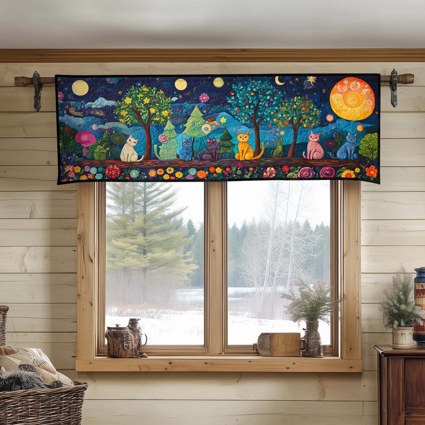 Lazy Cat Quilted Valance NCU0DDK821