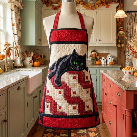 Lazy Midnight Paws Quilted Apron SN0PT173