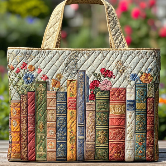 Leaf Chapter Quilted Tote Bag NCU0DK9433
