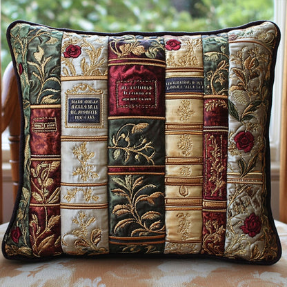 Leatherbound Elegance Quilted Pillow Case NCU0PT4680