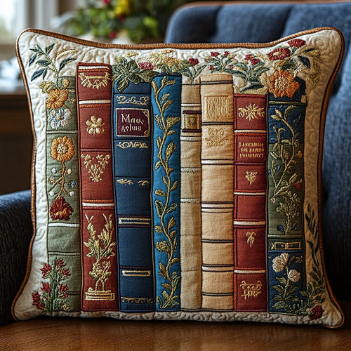 Leatherbound Elegance Quilted Pillow Case NCU0PT4832