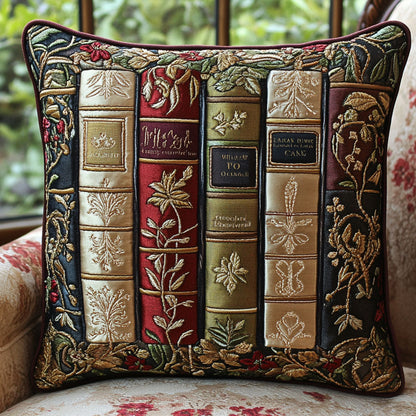 Leatherbound Elegance Quilted Pillow Case NCU0PT4833