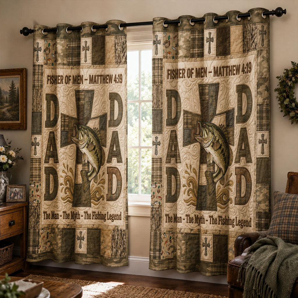 Legacy of a Fisher Dad Quilted Curtains SN0PT116