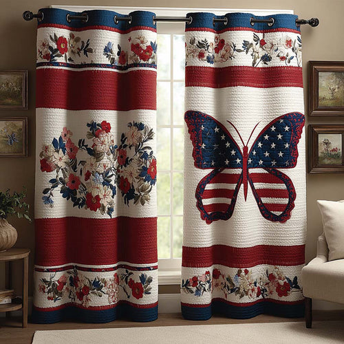 Liberty Butterfly Glow Quilted Curtains NCU0QQ310