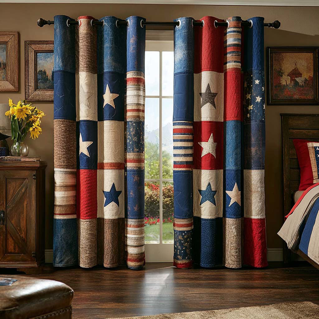 Liberty Star Quilted Curtains NCU0QQ290