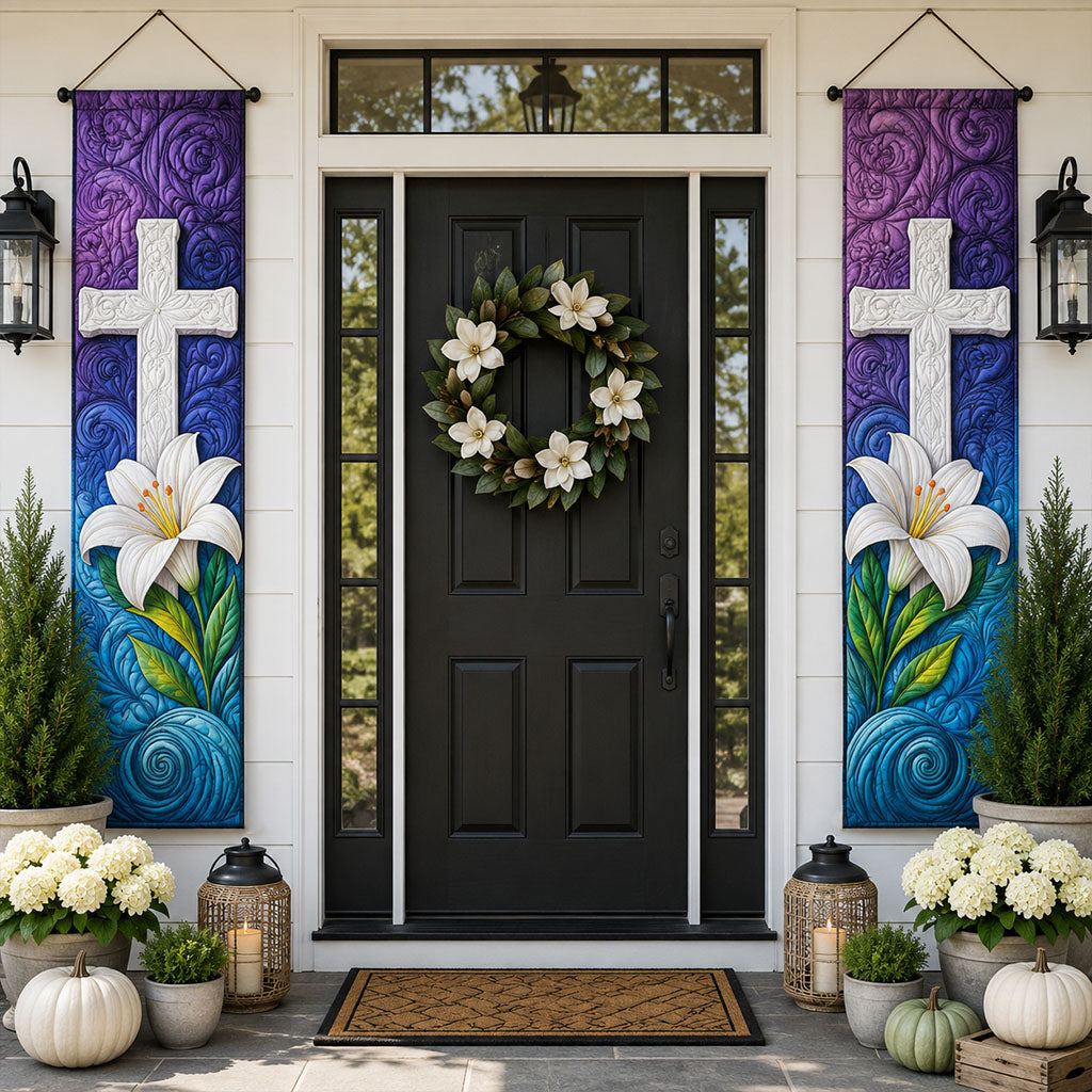 Lily Of Hope Welcome Door Banner SN0PT406