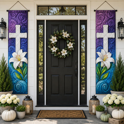 Lily Of Hope Welcome Door Banner SN0PT406