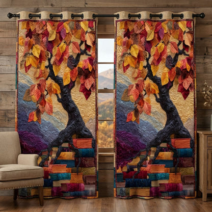 Literary Bloom Quilted Curtains NCU0KD042
