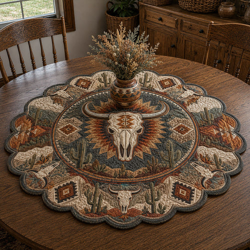 Lone Range Custom Shape Quilted Table Topper SN0PT810