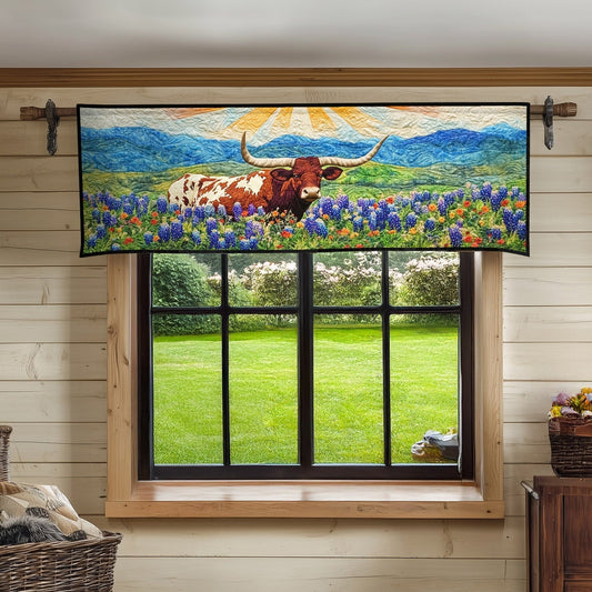 Longhorn Majesty Quilted Valance NCU0PT6329