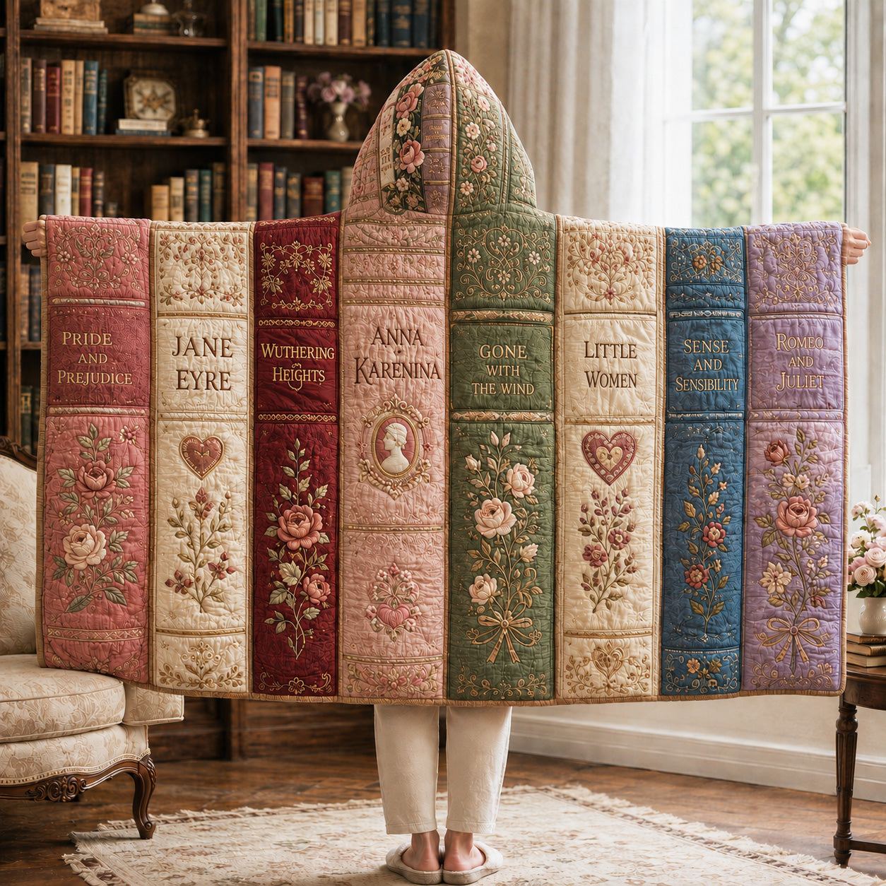 Lovebound Stories Quilted Hooded Blanket SN0TV142