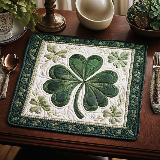 Lucky Greens Quilted Place Mat NCU0VH2575