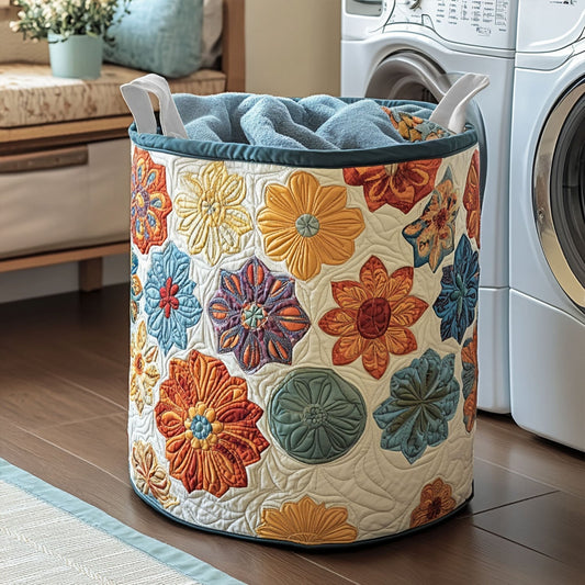 Luminous Echo Quilted Laundry Basket NCU0PTT747