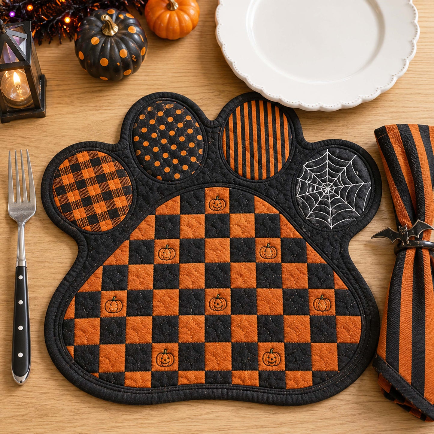Magic Paws Custom Shape Quilted Placemat SN0TD063