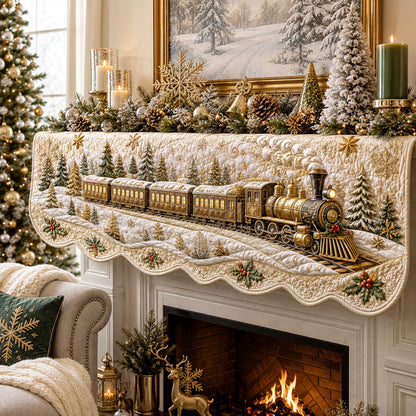 Magical Train Quilted Mantel Scarf SN0TD273