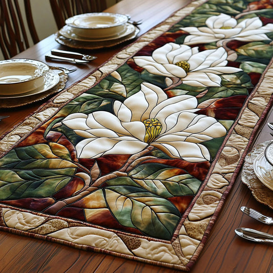 Magnolia Memories Quilted Table Runner NCU0PT3854