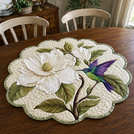 Magnolia and Grace Custom Shape Quilted Table Topper SN0PT933