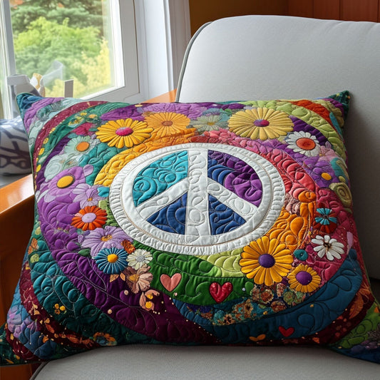 Make Love Not War Quilted Bedding Pillow Case NCU0PT5976
