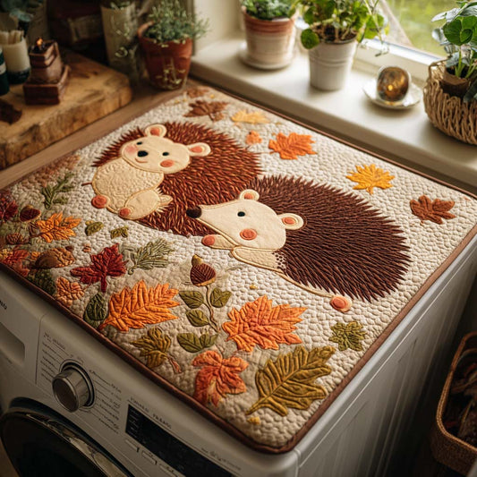 Maple Grove Hedgehog Quilted Washer and Dryer Cover NCU0NTD109