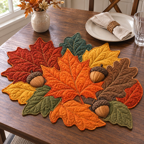 Maple Harvest Custom Shape Quilted Placemat SN0TV029