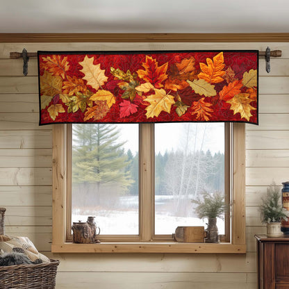 Maple Leaves Quilted Valance NCU0DDK996