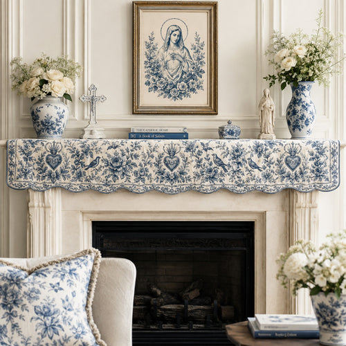 Marian Garden Quilted Mantel Scarf SN0TV256