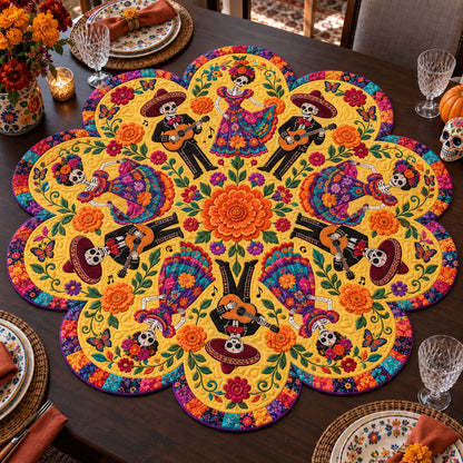 Marigold Catrina Custom Shape Quilted Table Topper SN0TV353