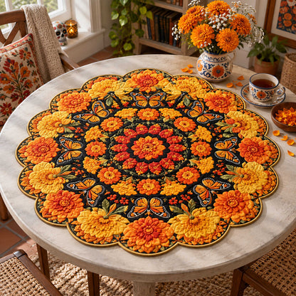 Marigold Memories Custom Shape Quilted Table Topper SN0TD667