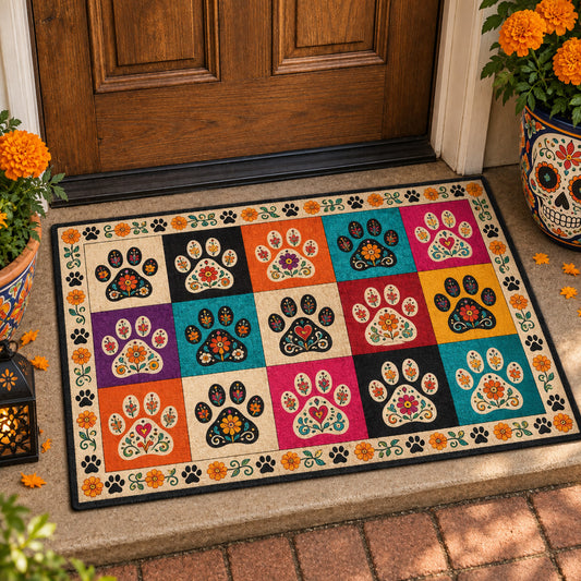 Marigold Skulls Doormat SN0TV368