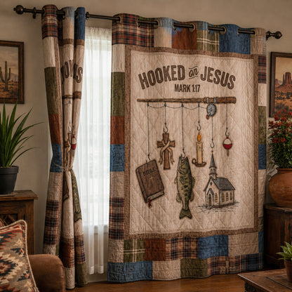 Mark Scripture Line Quilted Curtains SN0PT117