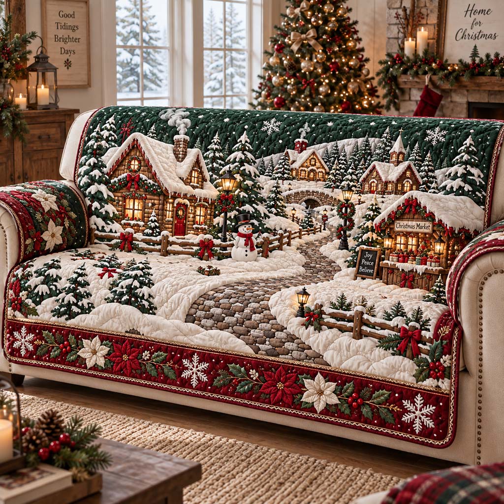 Market Village Quilted Sofa Cover SN0HH0482