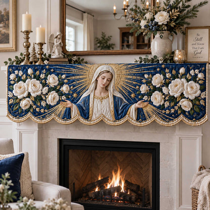 Mary Grace Quilted Mantel Scarf SN0TD616