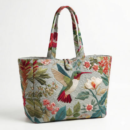 Meadow Bloom Quilted Classic Tote Bag SN0NT016