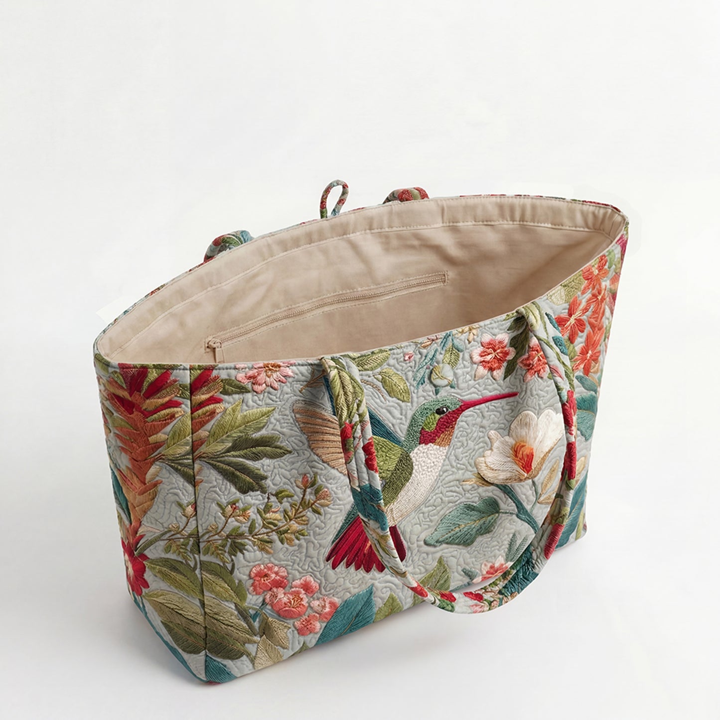 Meadow Bloom Quilted Classic Tote Bag SN0NT016