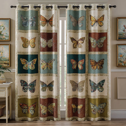 Meadow Butterflies Quilted Curtains NCU0DH774