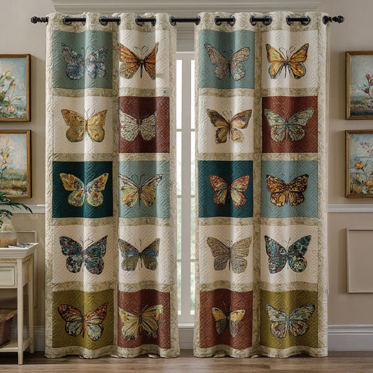 Meadow Butterflies Quilted Curtains NCU0DH774