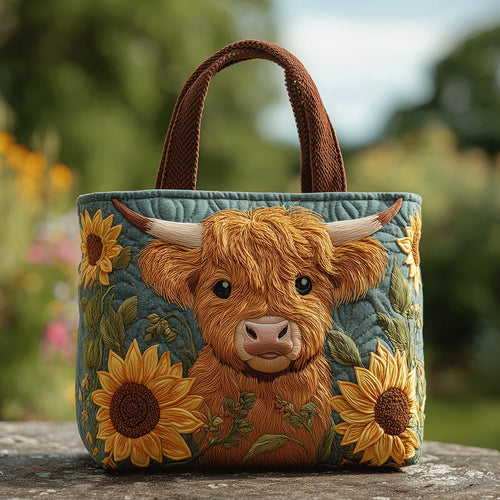 Meadow Moo Quilted Tote Bag NCU0TH2757
