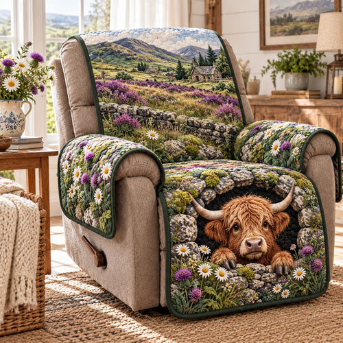 Meadow Stone Retreat Quilted Sofa Cover SN0TD1329