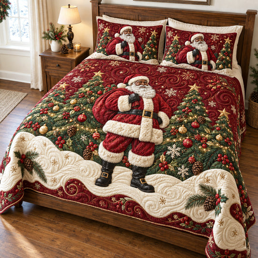 Merry Christmas 3-Piece Quilted Bedding Set SN0TV335