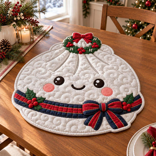 Merry Dumpling Custom Shape Quilted Table Topper SN0HH0744