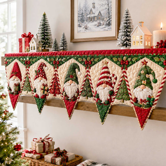 Merry Glow Quilted Mantel Scarf SN0TD432