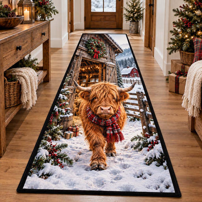 Merry Highland Cow Runner Carpet SN0HH0933