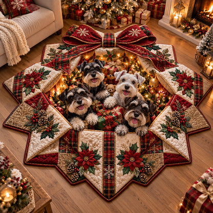 Merry Schnauzer Custom Shape Area Rug SN0DV784